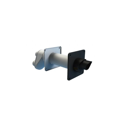 Burgerhout EasySafe PP muurdoorvoer 80/125mm met broekstuk 80/80mm | CVketel.nl