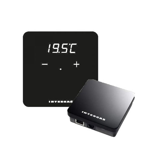 Intergas modulerende kamerthermostaat Comfort Touch zwart inclusief gateway 032024